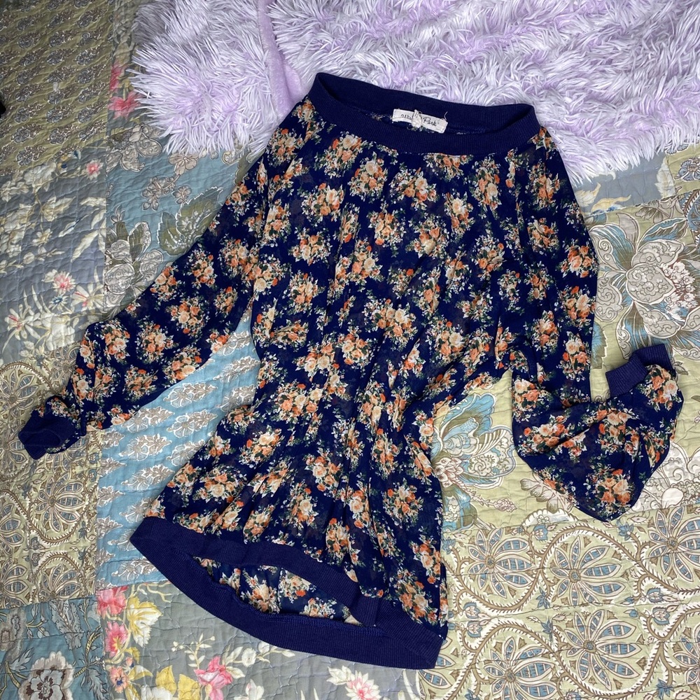 Floral Sheer Tunic